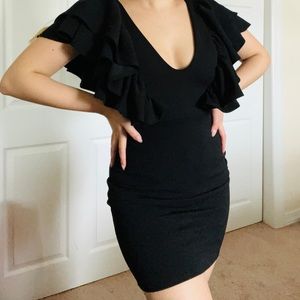 Black short dress